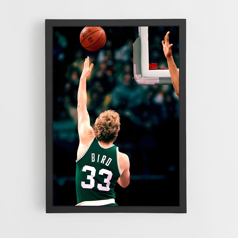 Poster Larry bird – affiche Basketball (vue 2)